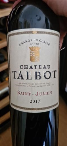 Bordeaux Saint-Julien Grand Cru Château Talbot 2017