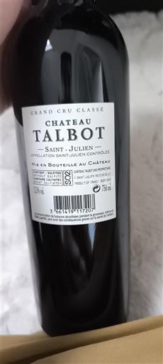 Bordeaux Saint-Julien Grand Cru Château Talbot 2017