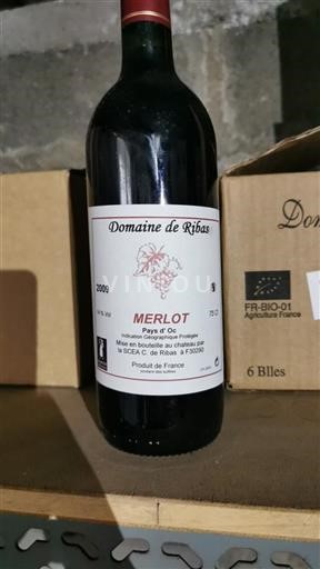 Languedoc in Roussillon Pays d'Oc Domaine Ribas Merlot 2009