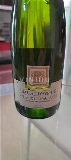 Údolí Loiry Coteaux-de-l'aubance Château Avrillé 2010