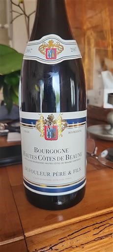 Bourgogne Hautes Côtes de beaune Dufouleur Père & Fils 2007
