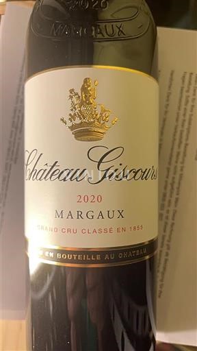 Bordeaux Margaux Grand Cru Giscours 2020