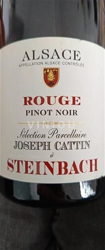 Vin Rouge sec Steinbach Joseph Cattin 2020 France Alsace Grand Cru
