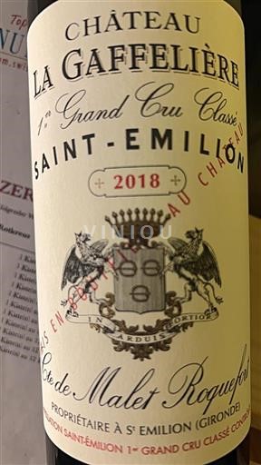 Bordeaux Saint-Émilion Grand Cru La Gaffelière 2018