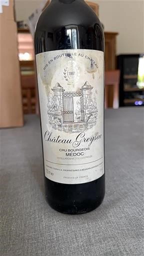Bordeaux Médoc Cru Bourgeois Greysac 1997