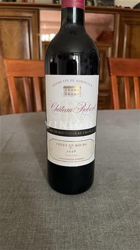 Bordeaux Côtes-de-bourg Château Robert 1998