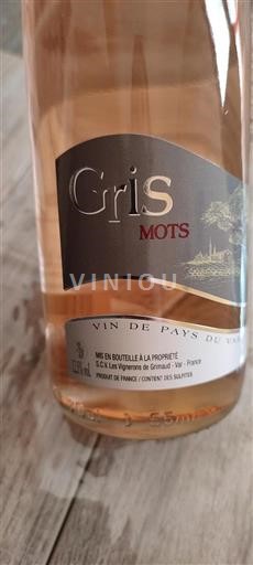 Provence Nespecifikováno Les Vignerons de Grimaud Gris Mots Neročník