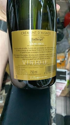 Elzas Crémant d'Alsace Grand Cru Wolfberger Demi-Sec Niet-geïntegreerd