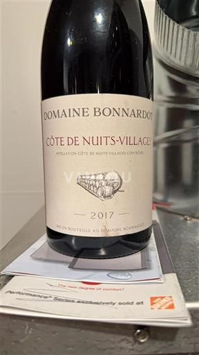 Burgundy Côte de Nuits Villages Domaine Bonnardot 2017