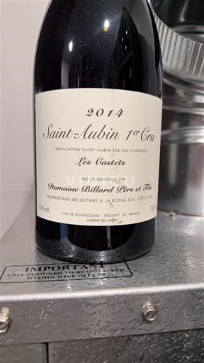 Borgogna Saint-Aubin Premier Cru Domaine Billard Père et Fils Les Castets 2014