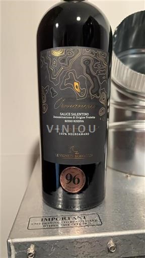 Apulia Wines Salice Salentino Le Vigne di Sammarco Orovanera 2016
