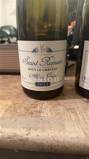 Borgogna Saint-Romain Alain Gras Sous le Château 2023