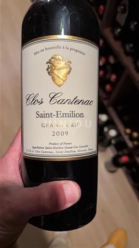 Burdeos Saint-Émilion Grand Cru Clos Cantenac 2009