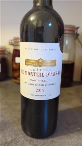 Bordeaux Haut-Médoc Cru Bourgeois Château Le Monteil Arsac 2015