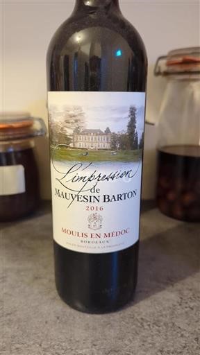 Bordeaux Moulis-en-Médoc Mauvesin Barton L'Impression 2016