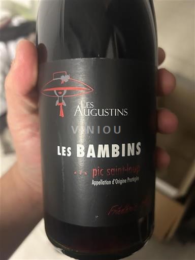 Vin Rouge sec Les Bambins Les Augustins Non millésimé France Languedoc Pic-saint-loup