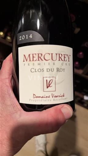 Vin Rouge sec Clos du Roy Domaine Vaurick 2014 France Bourgogne Mercurey Premier Cru