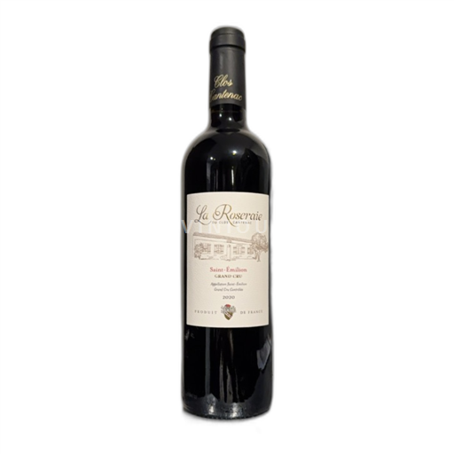 Vin Rouge sec La Roseraie du Clos Cantenac 2020 France Bordeaux Saint-Émilion Grand Cru