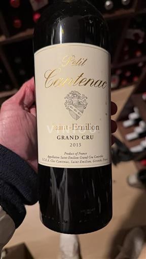 Bordeaux Saint-Émilion Grand Cru Petit Cantenac 2015