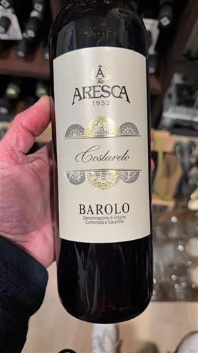 Vin Rouge sec Costareto Aresca 2018 Italie Piémont Barolo