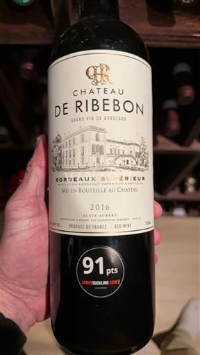 Bordeaux Bordeaux supérieur Château Ribebon 2016