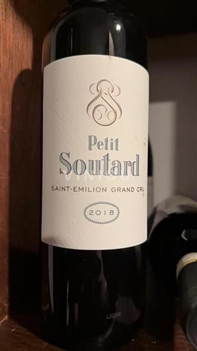 Bordeaux Saint-Émilion Grand Cru Soutard Petit Soutard 2018