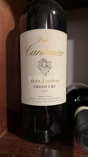 Bordeaux Saint-Émilion Grand Cru Petit Cantenac 2011