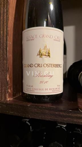 Alsace Ikke specificeret Grand Cru Cave Vinicole de Hunawihr Grand Cru Osterberg 2010