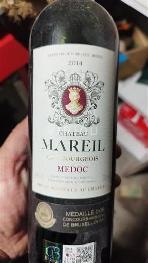 Bordeaux Médoc Cru Bourgeois Château Mareil 2014