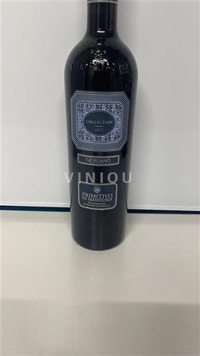 Pouilles Primitivo di Manduria Giordano Collection 2017