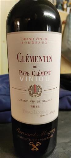 Bordeaux Pessac-Léognan Château Pape Clément Clémentin 2011