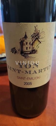 Bordeaux Saint-Émilion Yon Saint-Martin 2005