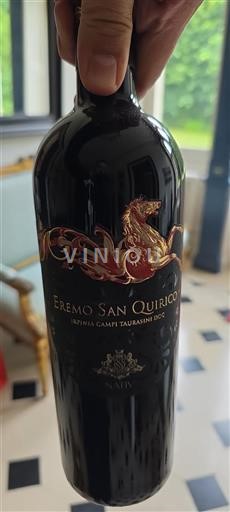 Vin Rouge sec Eremo San Quirico Nativ 2019 Italie Campanie