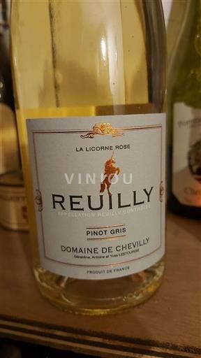 Vallée de la Loire Reuilly Domaine Chevilly Gris 2021