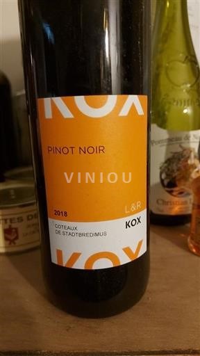 Moselle luxembourgeoise Domaine Viticole Laurent & Rita Kox Coteaux de Stadtbredimus 2018