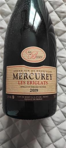 Bourgogne Mercurey Cave de Bissey Les Eriglats 2019