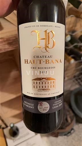 Bordeaux Médoc Cru Bourgeois Haut-Bana 2017