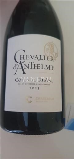 Rhônen laakso Côtes-du-rhône Chartreux Chevalier d'Anthelme 2023