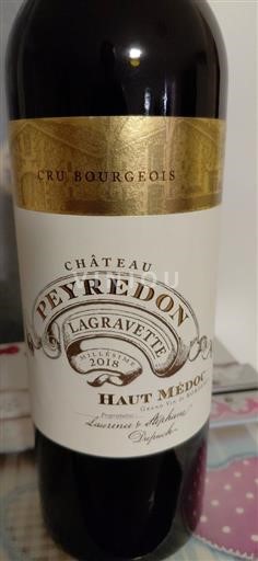 Bordeaux Haut-Médoc Cru Bourgeois Château Peyredon Lagravette 2018