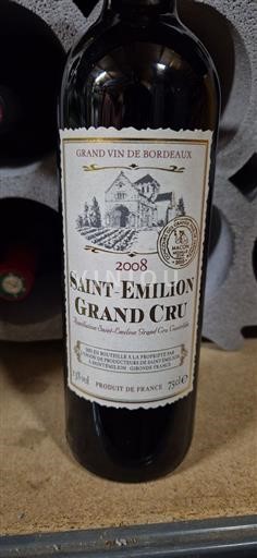 Bordeaux Saint-Émilion Grand Cru Grand Cru Union de Producteurs de Saint-Émilion 2008