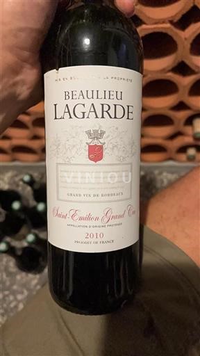 Bordeaux Saint-Émilion Grand Cru Grand Cru Beaulieu Lagarde 2010