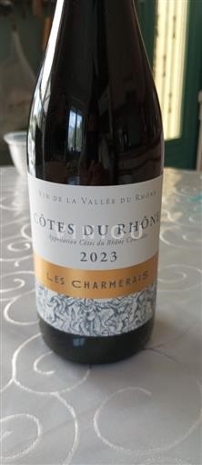 Rhônen laakso Côtes-du-rhône Les Charmerais 2023 2023