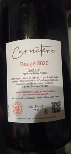 Sudoeste Gaillac Domaine Des Terrisses Caractère 2020