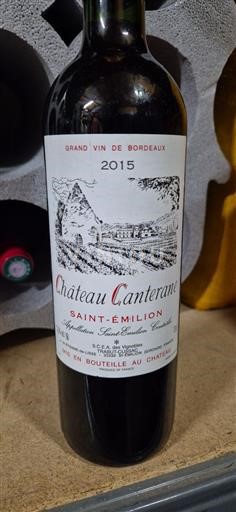 Bordeaux Saint-Émilion Château Canterane 2015
