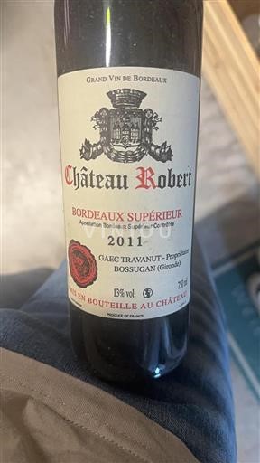 Bordeaux Bordeaux superiore Château Robert 2011