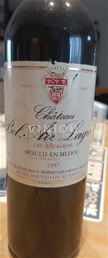 Bordeaux Moulis-en-Médoc Cru Bourgeois Château Bel Air Lagrave 1997