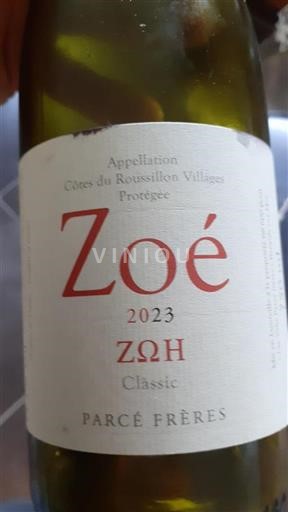 Roussillon Côtes du Roussillon Villages Parcé Frères Zoé 2023