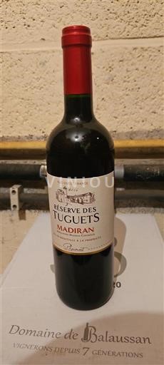 Sud-Ouest Madiran Plaimont Réserve des Tuguets 2016