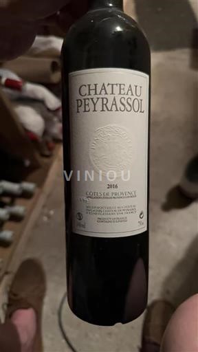 Vin Rouge sec Peyrassol 2016 France Provence Côtes-de-provence