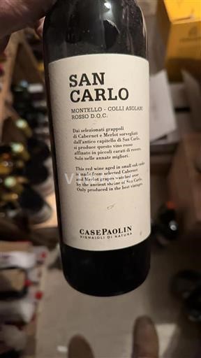 Vin Rouge sec San Carlo CasePaolin 2011 Italie Vénétie